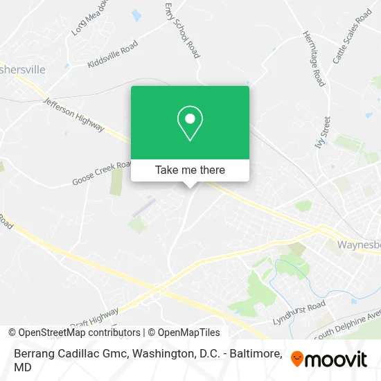 Berrang Cadillac Gmc map