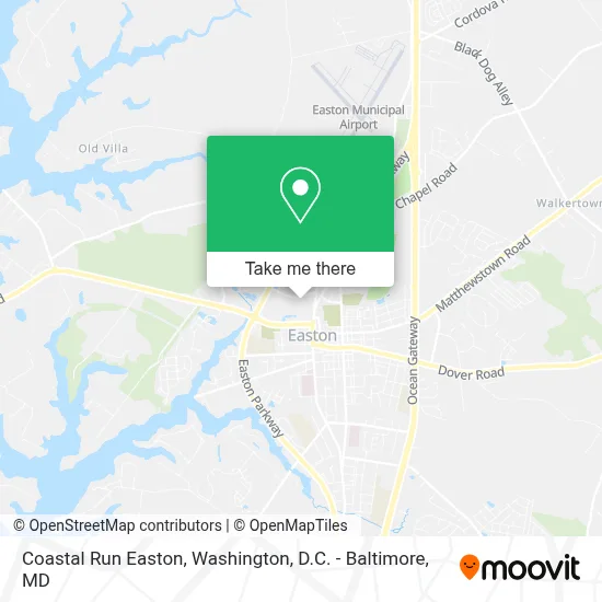 Coastal Run Easton map