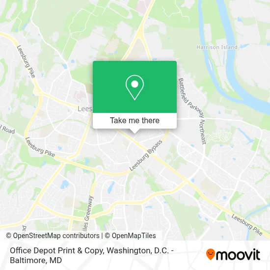 Office Depot Print & Copy map