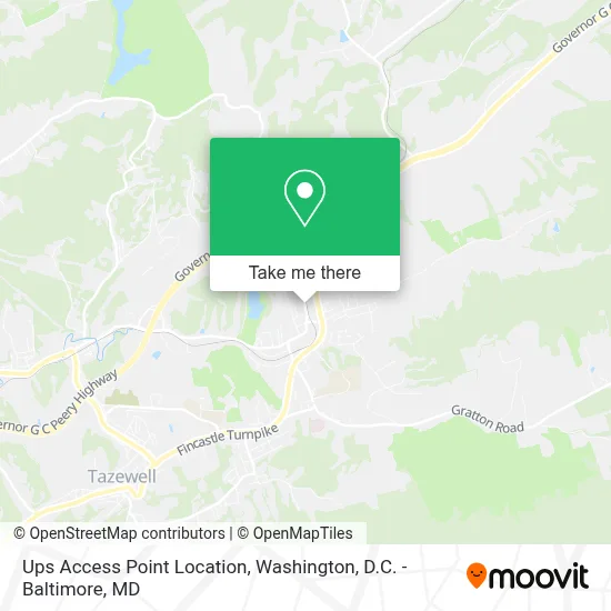 Ups Access Point Location map