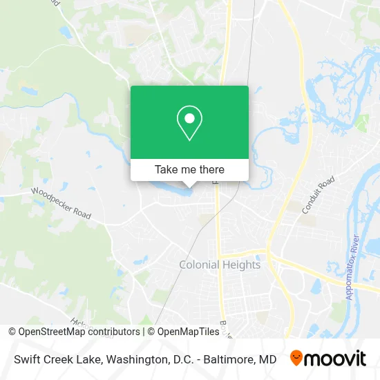 Swift Creek Lake map