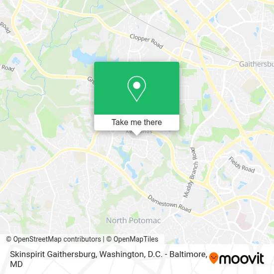 Skinspirit Gaithersburg map