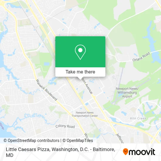 Little Caesars Pizza map
