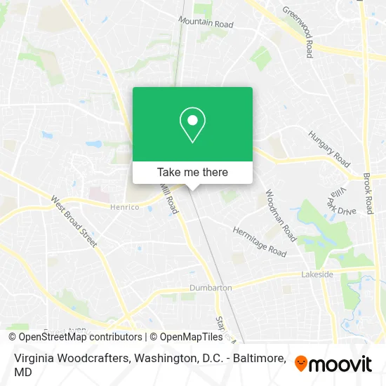 Virginia Woodcrafters map