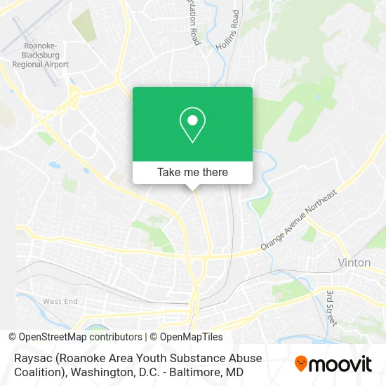 Raysac (Roanoke Area Youth Substance Abuse Coalition) map