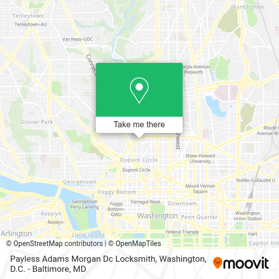 Payless Adams Morgan Dc Locksmith map