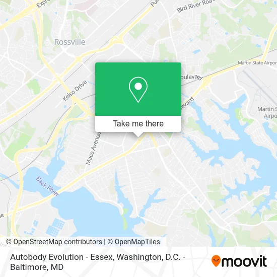 Autobody Evolution - Essex map
