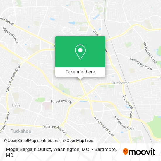 Mega Bargain Outlet map