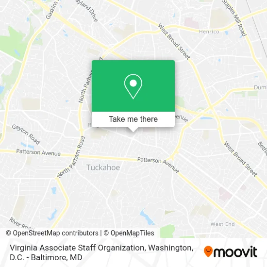 Virginia Associate Staff Organization map