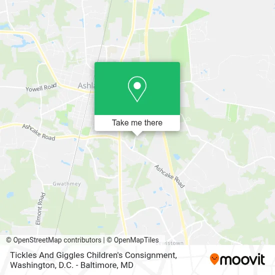 Tickles And Giggles Children's Consignment map