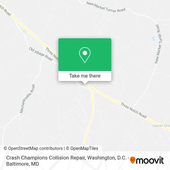 Crash Champions Collision Repair map