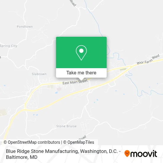 Blue Ridge Stone Manufacturing map