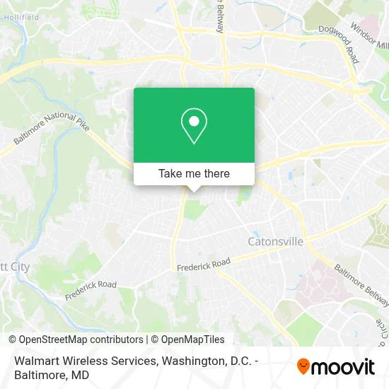 Walmart Wireless Services map