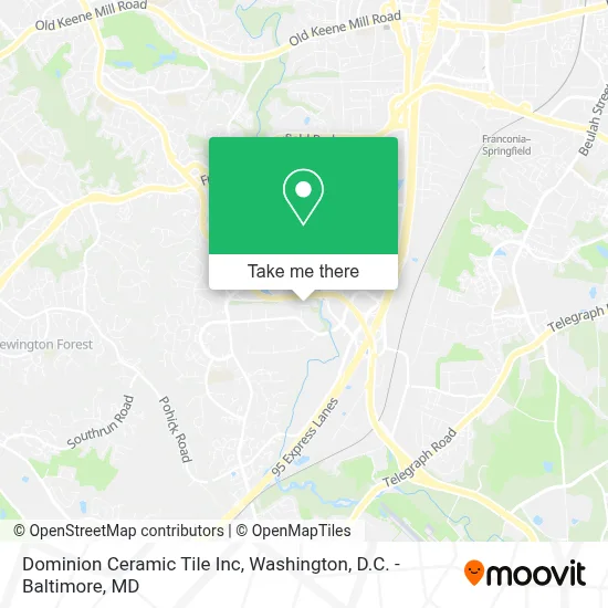 Dominion Ceramic Tile Inc map