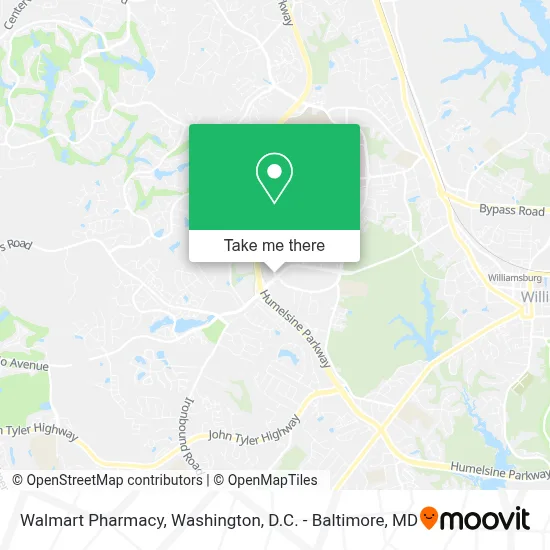 Walmart Pharmacy map