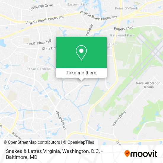 Snakes & Lattes Virginia map