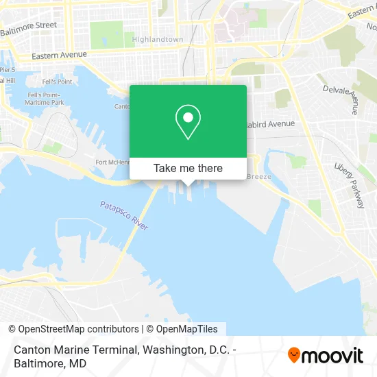 Canton Marine Terminal map