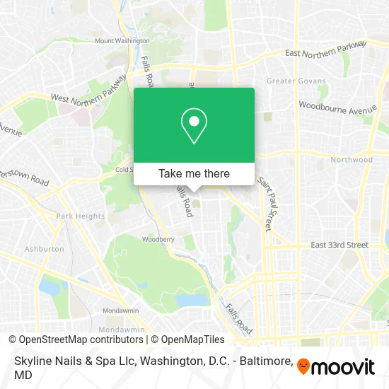 Skyline Nails & Spa Llc map