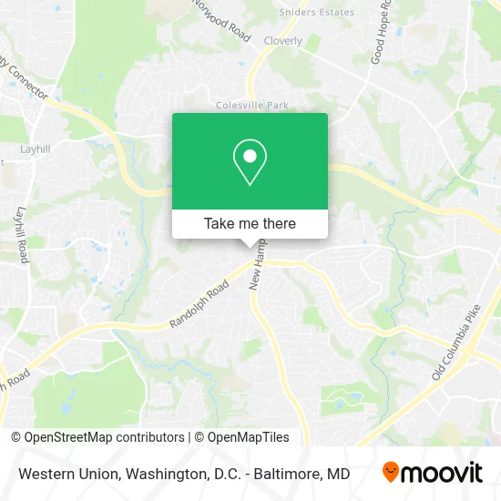 Western Union map