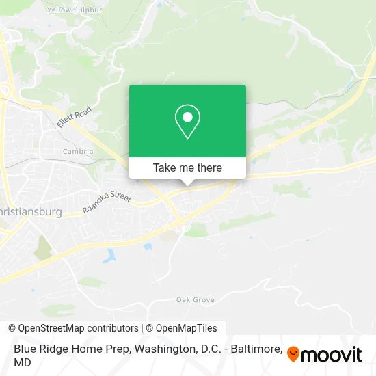 Blue Ridge Home Prep map