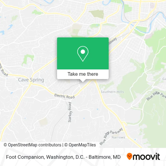 Foot Companion map