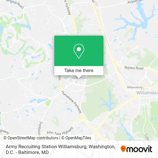 Army Recruiting Station Williamsburg map