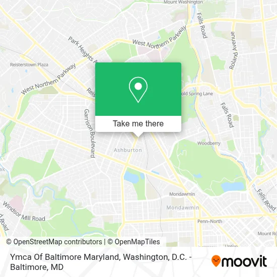Ymca Of Baltimore Maryland map