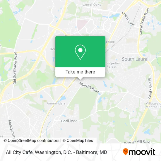 All City Cafe map