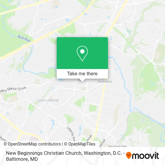 New Beginnings Christian Church map