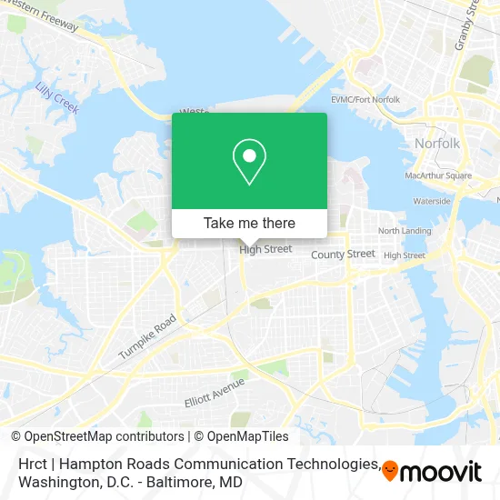 Hrct | Hampton Roads Communication Technologies map