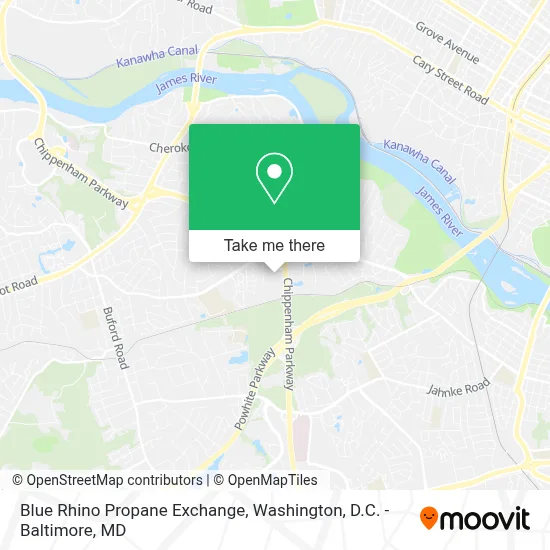 Blue Rhino Propane Exchange map