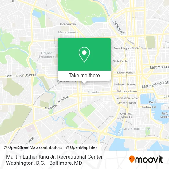 Martin Luther King Jr. Recreational Center map