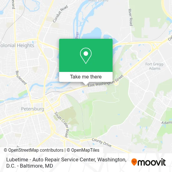 Lubetime - Auto Repair Service Center map