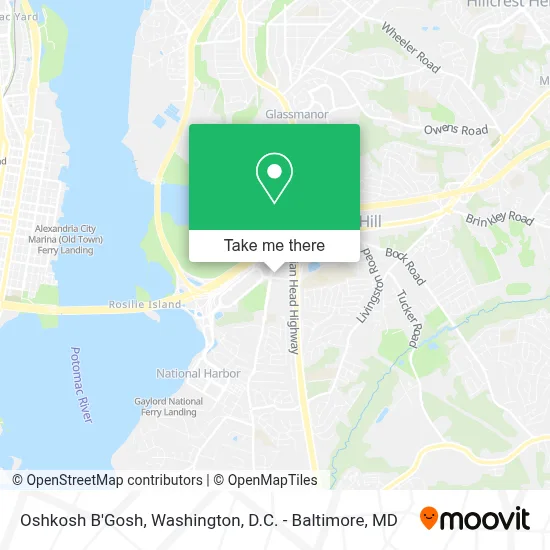 Oshkosh B'Gosh map