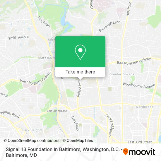 Signal 13 Foundation In Baltimore map