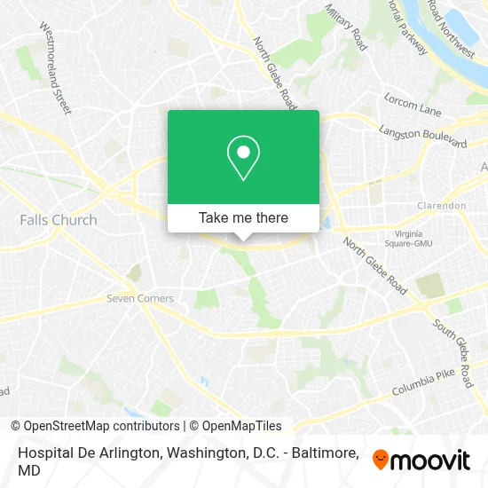 Hospital De Arlington map