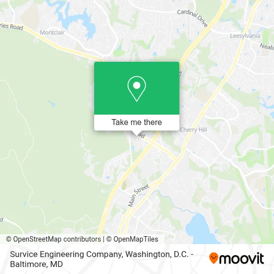 Survice Engineering Company map