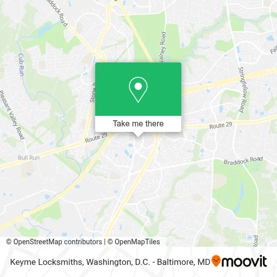 Keyme Locksmiths map