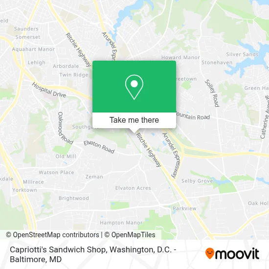 Capriotti's Sandwich Shop map