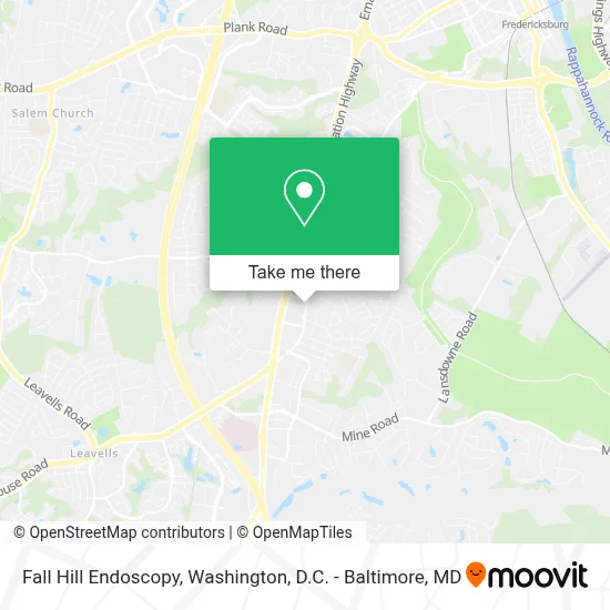 Fall Hill Endoscopy map