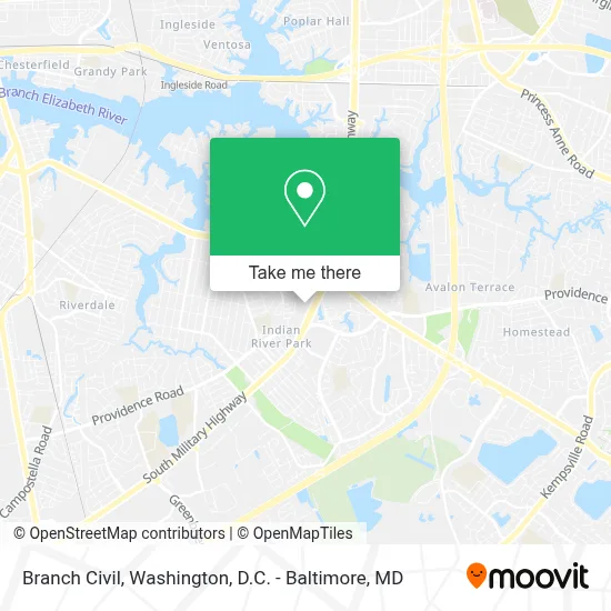 Branch Civil map