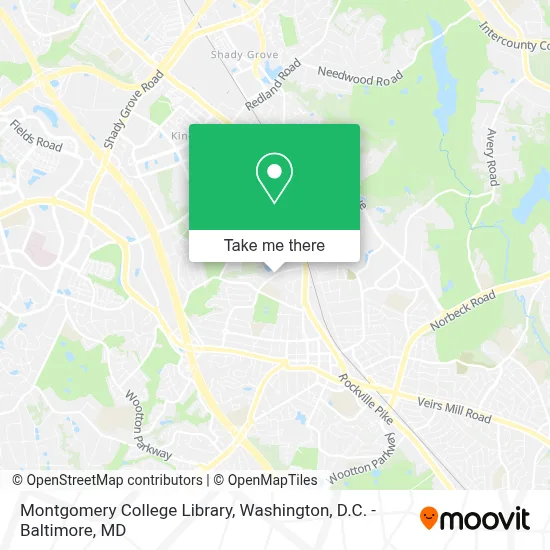 Montgomery College Library map
