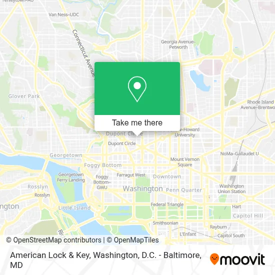 American Lock & Key map