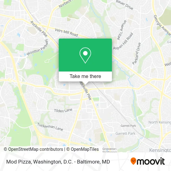 Mod Pizza map