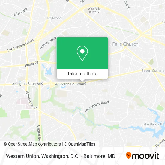 Western Union map