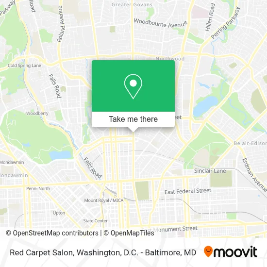 Red Carpet Salon map