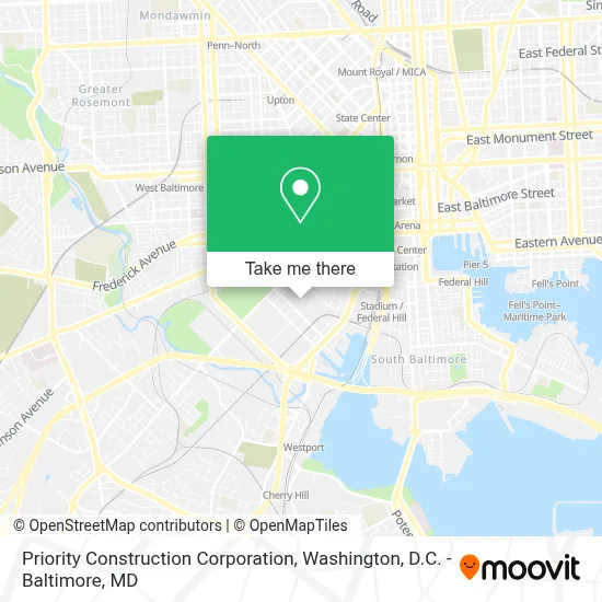 Priority Construction Corporation map