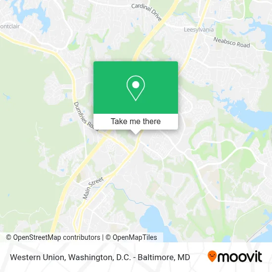Western Union map