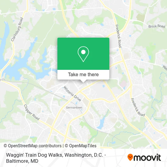 Waggin' Train Dog Walks map