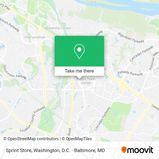 Sprint Store map